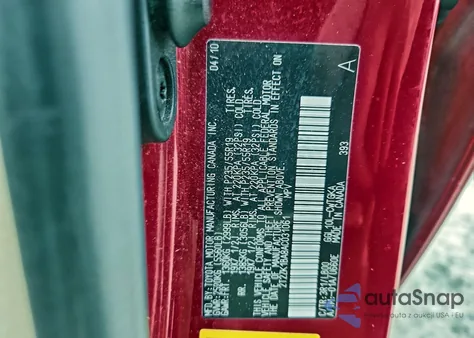 2010 Lexus Rx 350 from USA, damaged, VIN 2T2ZK1BA8AC031061